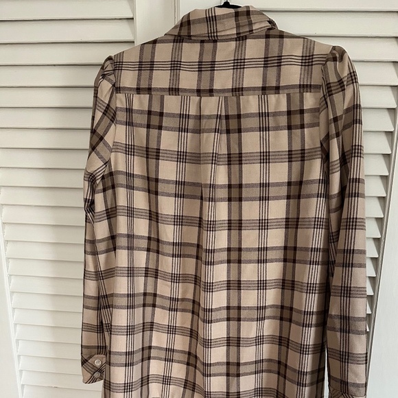 Brown Plaid Callahan Shirt Dress | TUCKERNUCK - Picture 3 of 4